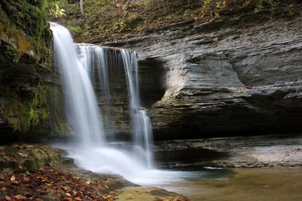 Treman State Park in Ithaca, New York.