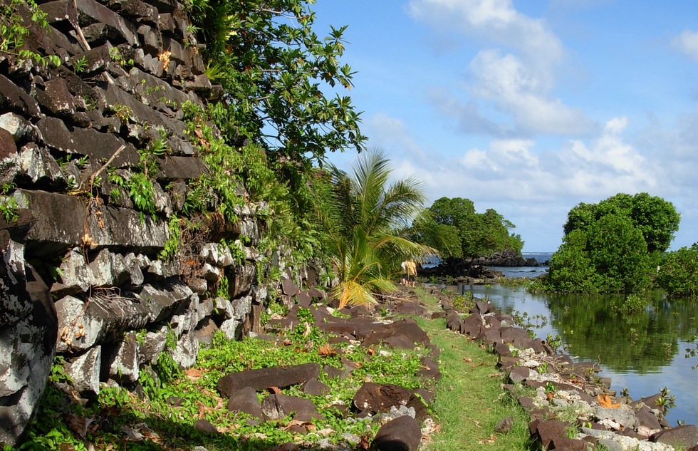 Ruins of the ancient city of Nan Madol in Micronesia