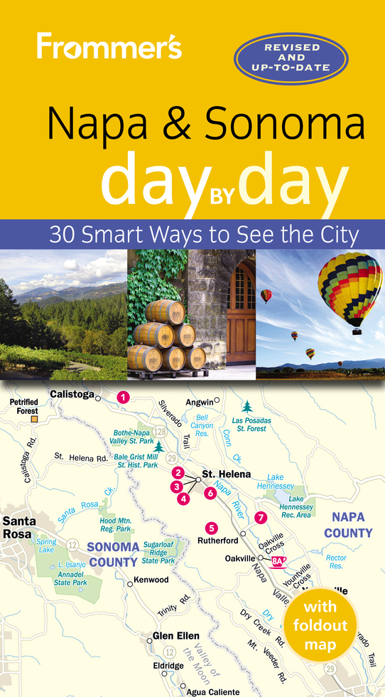 For a fuller picture of all that California wine country has to offer, pick up a copy of Frommer&rsquo;s Napa and Sonoma day by day. Inside you&rsquo;ll find scores of full-color maps and photos, self-guided tours to suit every interest and schedule, and our picks for the region&rsquo;s best wineries, hotels, restaurants, and shops&mdash;in short, everything you need to make the most of your time in Napa and Sonoma. &nbsp;