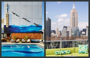Best rooftop pools NYC: Gansevoort Rooftop and Somewhere Nowhere