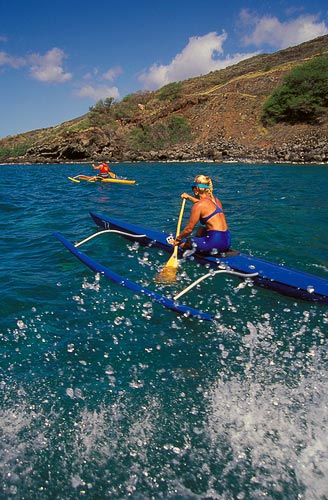 From May to September, Hawaiians keep the tradition of outrigger canoeing alive with a series of races.