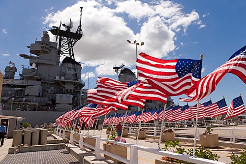 Step on the deck where the Japanese surrendered and World War II ended at Pearl Harbor's USS Missouri Memorial.