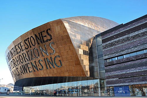 Wales Millennium Centre, Cardiff Bay, Cardiff, Wales.