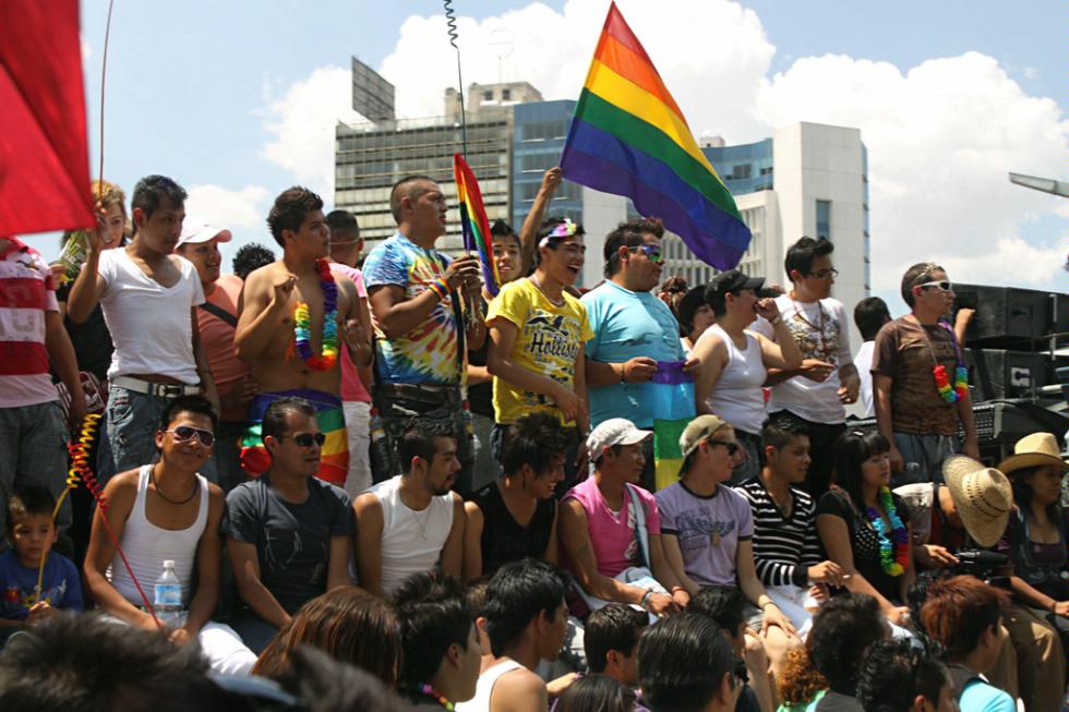 The 2010 Gay pride parade in Mexico City, just three months after same-sex marriage was legalized in the state.