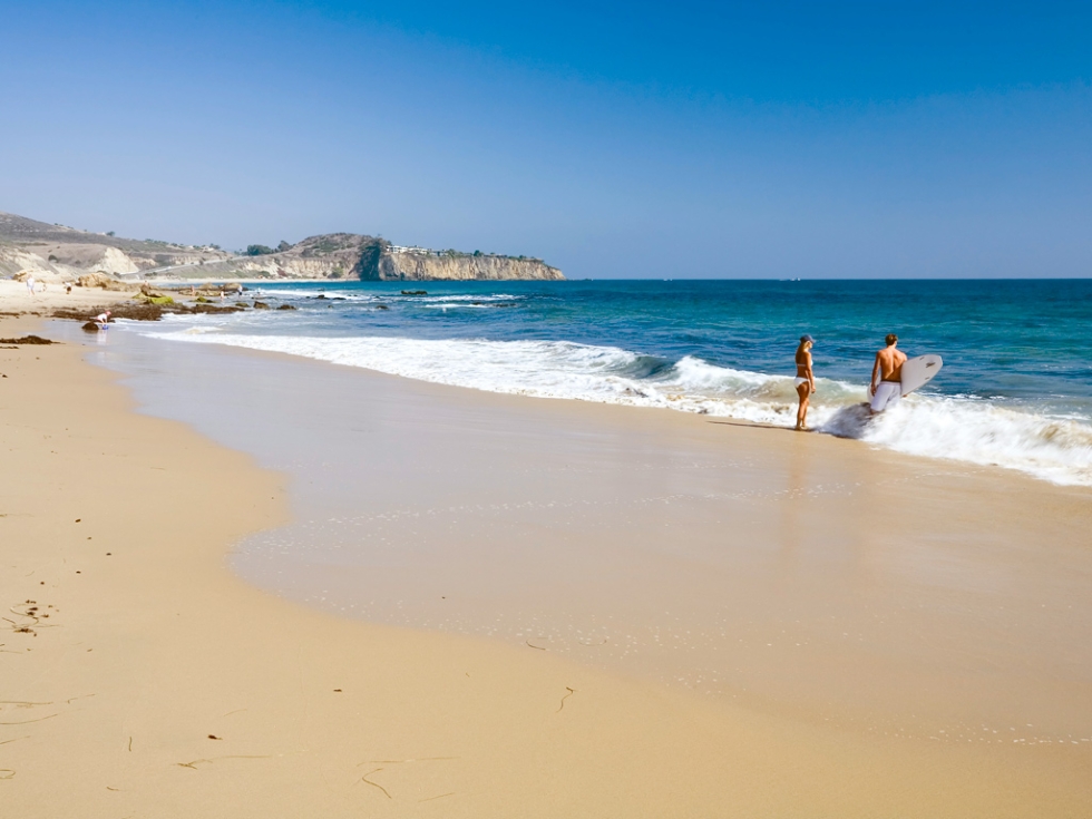 Crystal Cove State Park in Orange County, California.